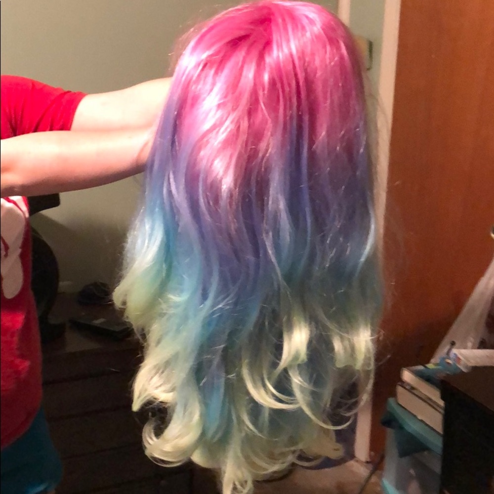 Rainbow wig